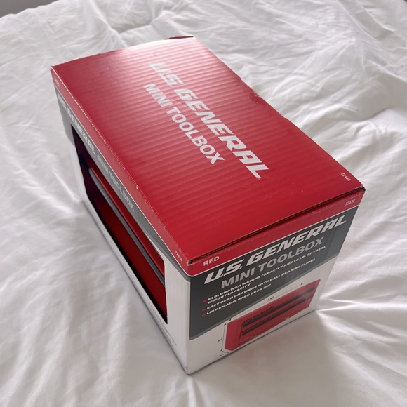Red U.S. General Mini Toolbox - Picture 2 of 6